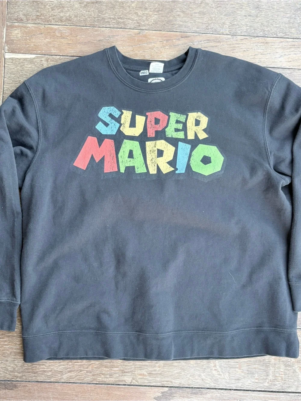 Super Mario Graphic Crewneck Sweatshirt - Black 2XL 0502